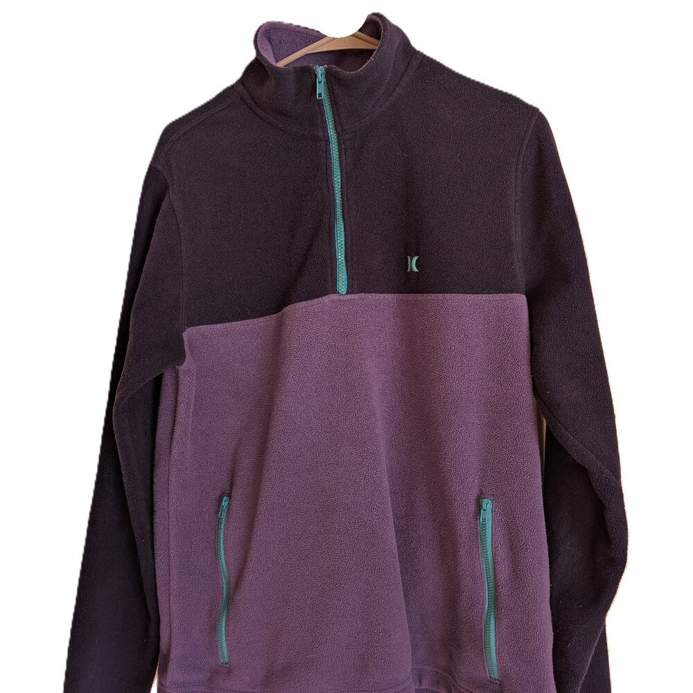 3/4 zip athletic long sleeve top